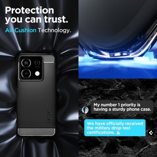 Xiaomi Redmi Note 13 Pro 5G Skal Rugged Armor Matte Black