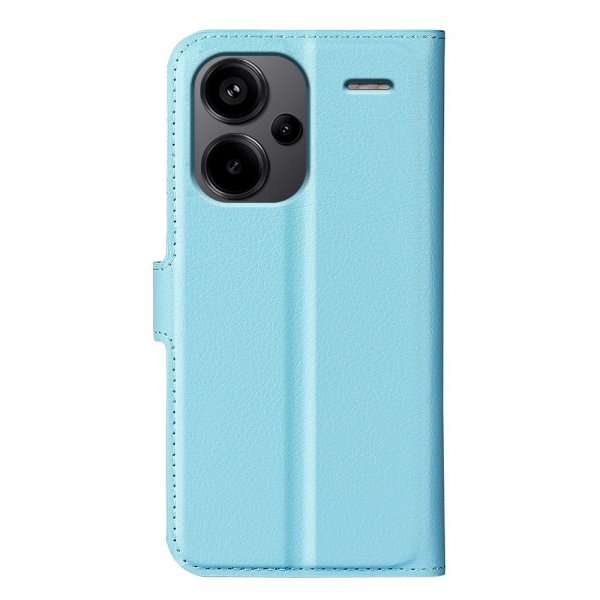 Xiaomi Redmi Note 13 Pro Plus 5G Fodral Litchi Blå