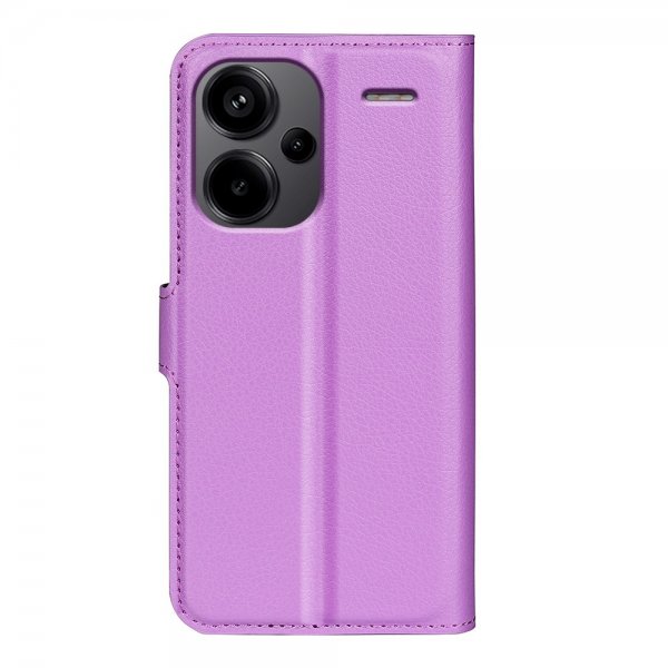 Xiaomi Redmi Note 13 Pro Plus 5G Fodral Litchi Lila