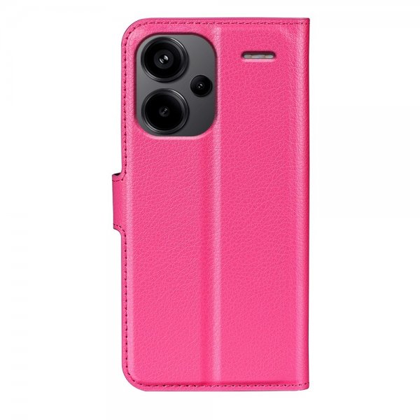 Xiaomi Redmi Note 13 Pro Plus 5G Fodral Litchi Magenta
