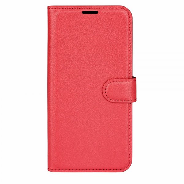 Xiaomi Redmi Note 13 Pro Plus 5G Fodral Litchi Röd