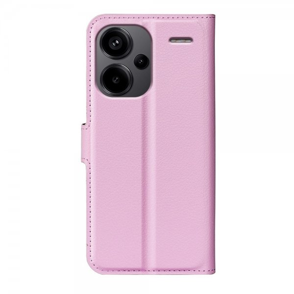 Xiaomi Redmi Note 13 Pro Plus 5G Fodral Litchi Rosa